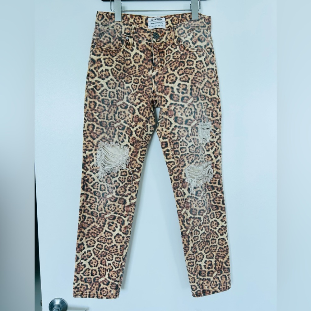 One Teaspoon for Free People cropped distressed jeans